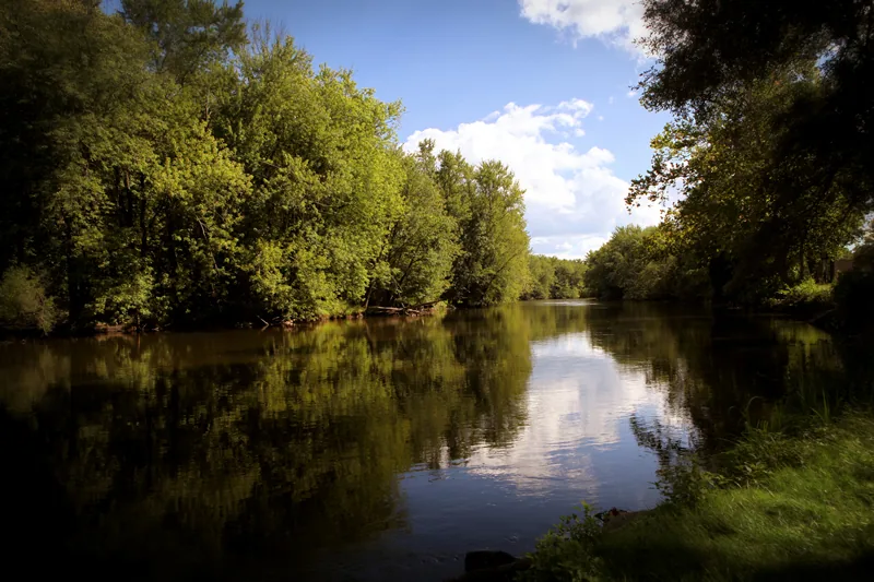 The Kalamazoo River seen from Darrow Park