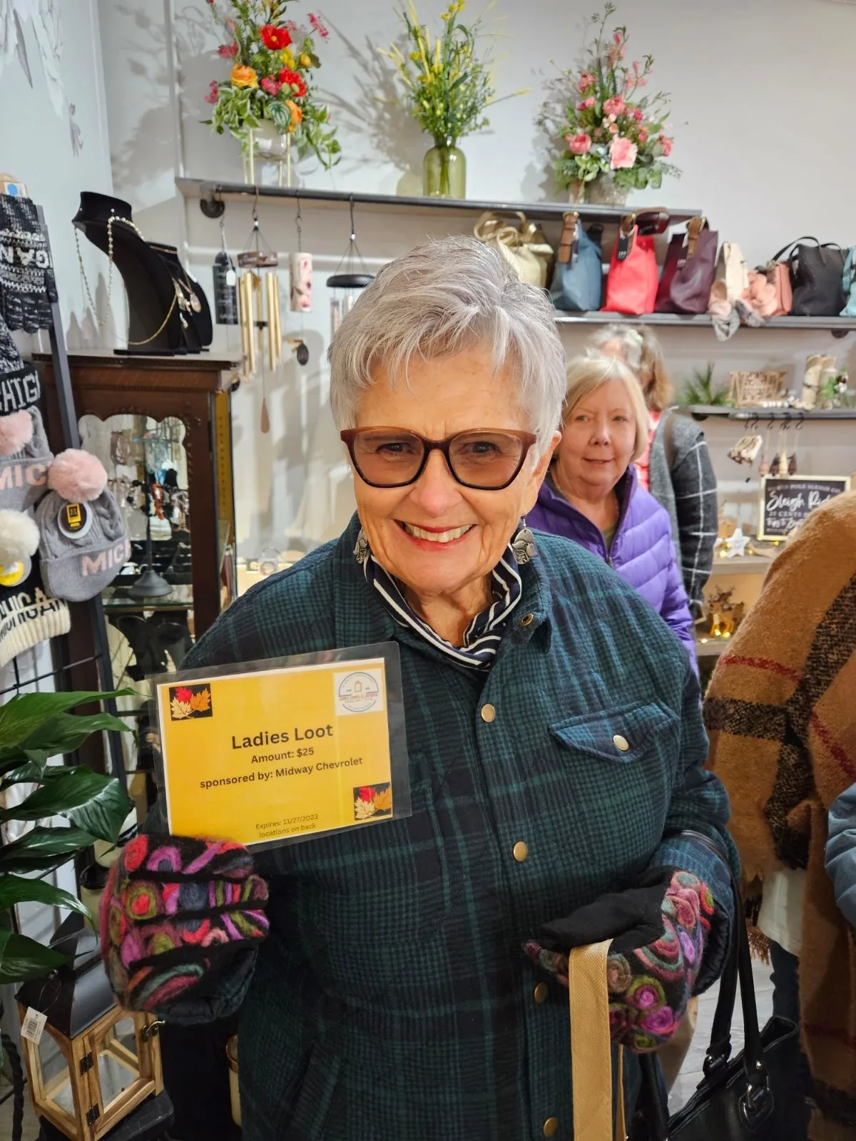 A Ladies Night prize winner