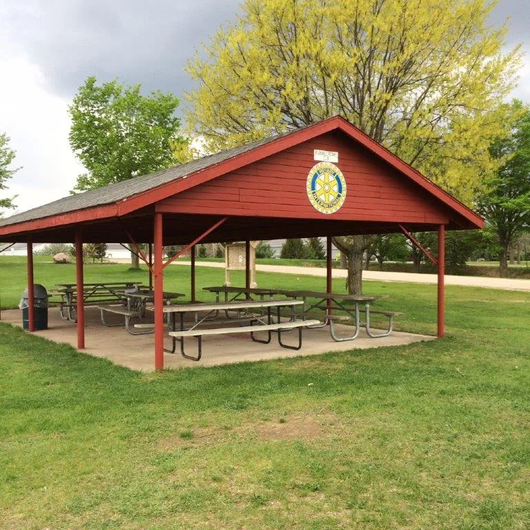 The picnic pavilion in Kenyon Park