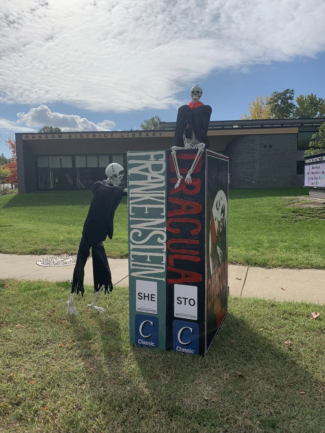 Scarecrow entry by Ransom District Library, 2023